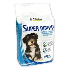 Vienkartinės palutės Super Nappy 60 x 90 cm (10 vnt.)