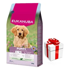 EUKANUBA Puppy&Junior Lamb&Rice Large Breeds 12kg + Staigmena ŠUNIUI 