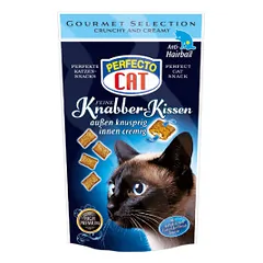 Perfecto Cat Anti-Hairball kremu įdaryti skanėstai katėms