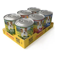 JOSERA Meat Lovers Menu Multipack 6x800 g jautiena, vištiena ir antis, drėgnas maistas šunims