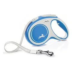 Flexi New Comfort M Tape 5 m mėlyna įtraukiama pavadėlė šunims iki 25 kg