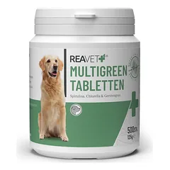 ReaVET MultiGreen tabletės šunims – 500vnt — 2 nuotrauka