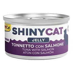 GimCat ShinyCat Jelly Tuna With Salmon želė katėms su tunu ir lašiša, 70 g