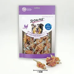 Dokas kramtomasis skanėstas, vištienos krūtinėlė su žuvimi, katėms — 2 nuotrauka
