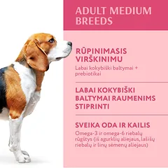 OPTIMEAL ™ visavertis sausas pašaras vidutinių veislių šunims su kalakutiena, 12 kg — 2 nuotrauka