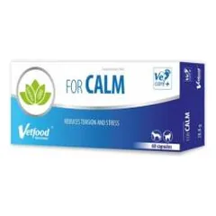 Vetfood For Calm raminantys papildai katėms ir šunims, 60 kapsulių