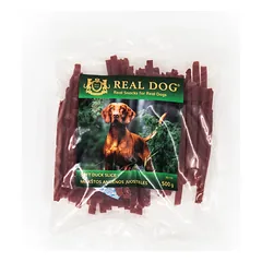 Real Dog SNACKS Minkštos antienos juostelės 500g