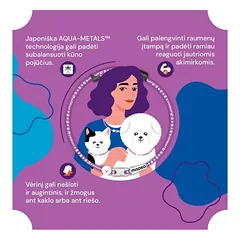 PHITEN x MISOKO METAX kaklo vėrinys augintiniams ir žmonėms, 17-24 cm — 4 nuotrauka