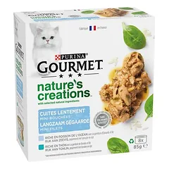 Gourmet Nature's Creations drėgnas maistas katėms 8 x 85 g