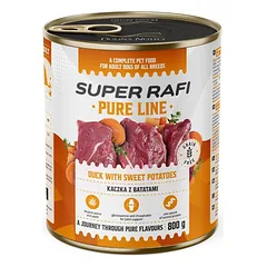 SUPER RAFI Pure Line Antis su batatais – 800 g šlapio šunų ėdalo
