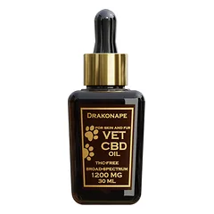 Drakonape plataus spectro CBD aliejus 1200mg, 30 ml