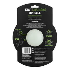 Kiwi Walker Let's Play and Glow UV Ball - šviečiantis kamuolys šunims, šviečia tamsoje, Mini — 2 nuotrauka