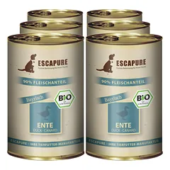 Escapure Duck Bio - ekologiškas šlapias maistas šunims, antis, bulvės ir žolelės
