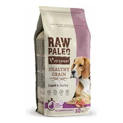 Raw Paleo Dog Adult Healthy Grain Lamb & Barley sausas maistas suaugusiems šunims su ėriena ir miežiais, 10 kg