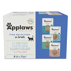 APPLAWS Cat Mix 24x70g Multipak skonių su žuvimi maišeliuose sultinyje katėms