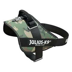 Julius - K9 IDC Powerharness Camouflage - aukštos kokybės šunų petnešos kamufliažinės/khaki spalvos, Baby 1 — 5 nuotrauka