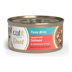 Catit Cuisine Duet konservai katėms su tunu ir lašiša, 75 g nuotrauka