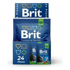 Brit Premium Cat Pouch Chicken Slices Sterilised konservai sterilizuotiems katams su vištiena, 24×100 g