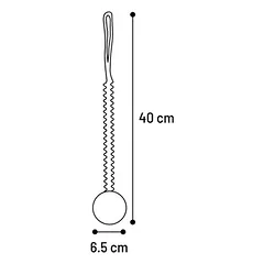 Flamingo žaislas šunims Lipa, traukimo virvė su kamuoliuku, Ø 6,5 x L 40 cm — 3 nuotrauka