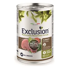 Exclusion Mono Protein Mediterraneo konservai šunims su kalakutiena, 400 g