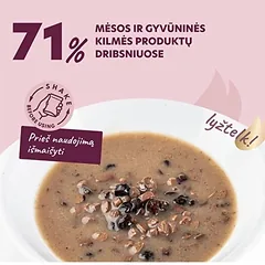 Delickcious Lamb Wild berries gabaliukai su ėriena ir miško uogomis kreminiame padaže šunims, 80g — 2 nuotrauka