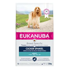 Eukanuba Breed Specific sausas maistas kokerspanieliams su vištiena, 7,5 kg