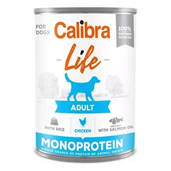 CALIBRA Dog Life Adult Chicken with Rice 400 g su vištiena ir ryžiais