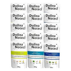 DOLINA NOTECI Mix skonių: menkė, žąsis ir upėtakis, 15 x 150 g