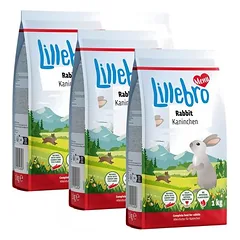Lillebro pašaras nykštukiniams triušiams, Ekonominė pakuotė: 3 x 1 kg — 3 nuotrauka