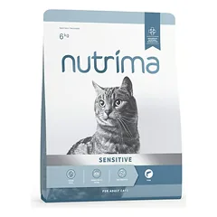 Nutrima Cat Adult Sensitive maistas katėms, 6kg