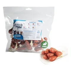 JUKO skanėstas Snacks Rabbit Leg kalcio kauliukas su triušiena, 500 g, 1 vnt. — 2 nuotrauka