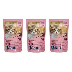BOZITA Padažų gabalėliai su jautiena (paketėlis) 3x85g
