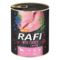 DOLINA NOTECI RAFI Turkey su kalakutiena 5 x 800 g drėgno šunų ėdalo