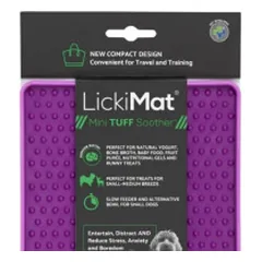 Laižymo kilimėlis LickiMat Dog Mini Tuff Soother, violetinis