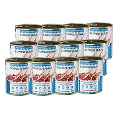Super Rafi su ėriuko ir kalakuto širdelėmis šunims, 12x800 g