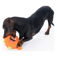 TIAKI žaislas šunims Pabaisa, oranžinė, L 19 x B 14 x H 8 cm — 2 nuotrauka