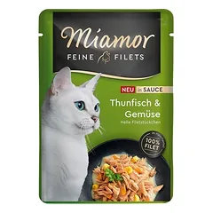 Miamor Feine Filets padaže, drėgnas maistas katėms 6 x 100 g — 4 nuotrauka
