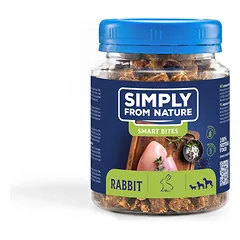 SIMPLY FROM NATURE Smart Bites triušių dresuotojai šunims 130 g
