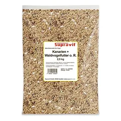 Supravit kanarėlių ir miško paukščių pašaras be rapsų, 2.5kg — 2 nuotrauka