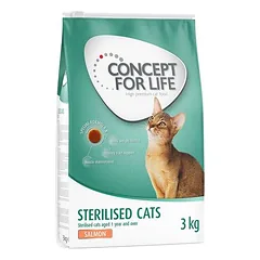 Concept for Life Sterilised Cats su lašiša, sausas maistas katėms, 3 - 4,9 kg — 3 nuotrauka
