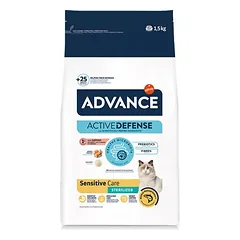 Advance Cat Sterilized Sensitive sausas maistas katėms, 3 - 4,9 kg — 2 nuotrauka