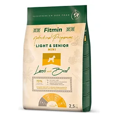 Fitmin Mini Light Senior Lamb &amp; Beef sausas maistas šunims 2.5 kg
