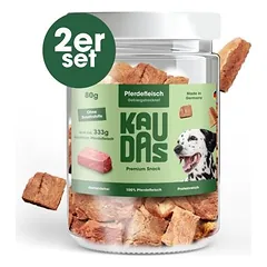 KAUDAS Hundesnack PferdPur - gefriergetrocknetes Pferd