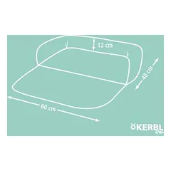 Kerbl Pet sofos pagalvė Emalia, pilka, L 98 x B 66 x H 12 cm — 3 nuotrauka