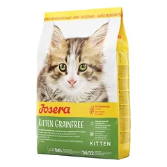 Josera Kitten Grainfree begrūdis sausas pašaras kačiukams, vaikingoms ir žindančioms katėms, 10 kg