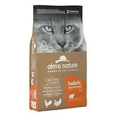 Almo Nature Holistic Cat Chicken with Turkey 12kg - barība kaķiem
