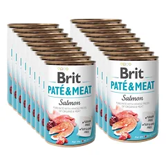 BRIT PATE & MEAT SALMON 18x400g