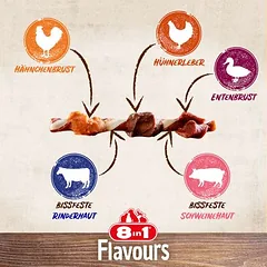8in1 Triple Flavour Skewers skanėstai šunims — 3 nuotrauka