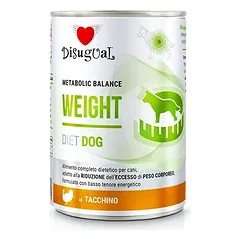 Disugual drėgnas šunų maistas Veterinary WEIGHT kalakutas (suaugusiems) 400g
