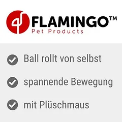 Flamingo žaislas katėms kamuoliukas su pele, Dideliems > 5 kg — 2 nuotrauka